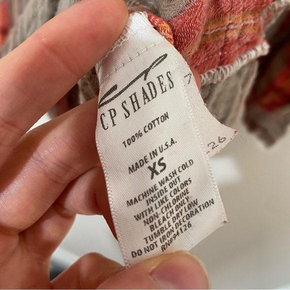 Free People X CP Shades Teton Tunic Dress Campfire Plaid Fall Autumn XS - Picture 5 of 7